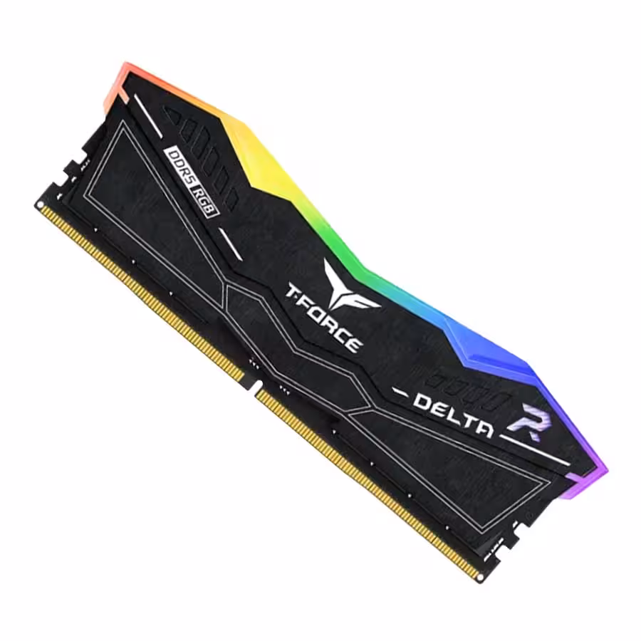 قیمت و خرید رم تیم گروپ مدل T-Force DELTA RGB Black DDR5 16GB 6400MHz CL40 | یاس ارتباط