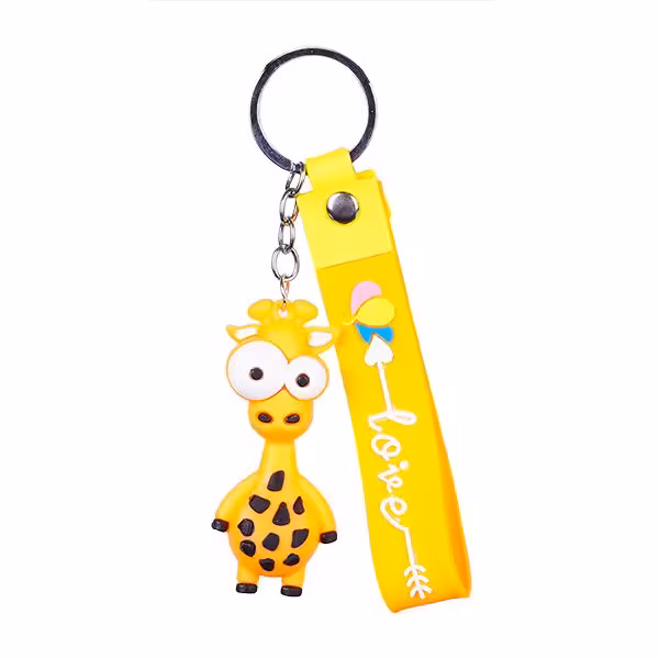 جاکلیدی سیلیکونی زرافه چشم قلمبه