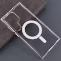 قاب محافظ گوشی سامسونگ مدل S24 Ultra، تمام شفاف، با قابلیت مگ سیف، ضد ضربه و ضد خراش