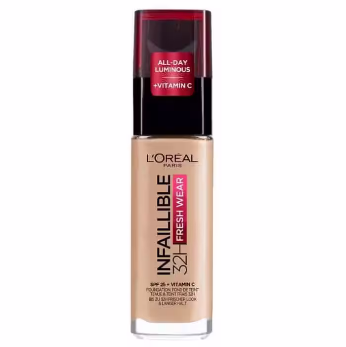 کرم پودر شیشه ای لورال Loreal مدل INFAILLIBLE شماره 125 حجم 30 میل
