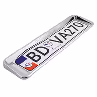 قاب پلاک آبکاری کروم سه بعدی