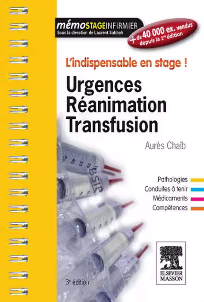 خرید و دانلود نسخه کامل کتاب Urgences, réanimation, transfusion