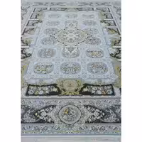 فرش ماشینی 1500 شانه گل برجسته اصل تراکم 4500 طرح همایون زمینه آبی 12 متری جنس اکرولیک