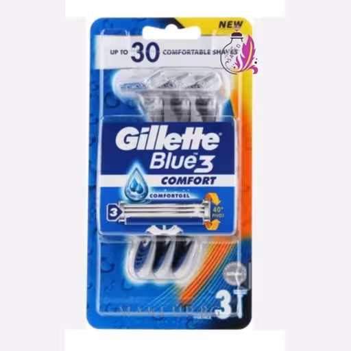 خود تراش ژیلت مدل Blue3 Comfort New بسته 3 عددی