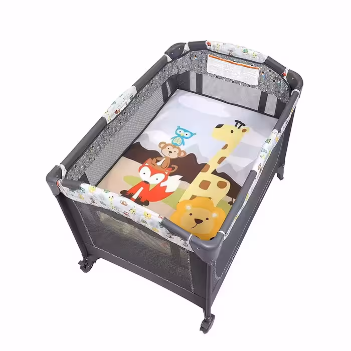 تخت و پارک بیبی ترند BabyTrend مدل Nursery Center