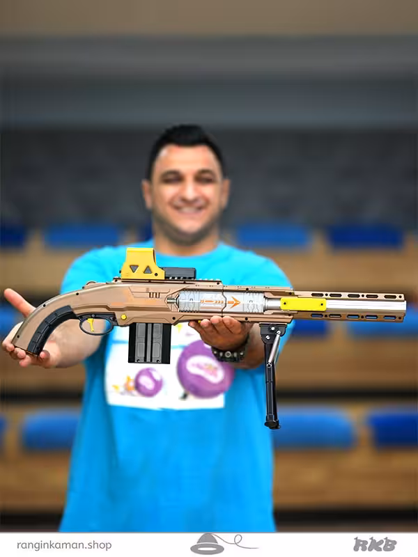 تفنگ دیسک پرتاب کن Throw a disc gun