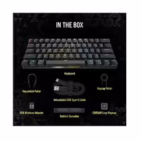 کیبورد بی سیم مخصوص بازی کورسیر مدل K70 PRO MINI RGB WIRELESS