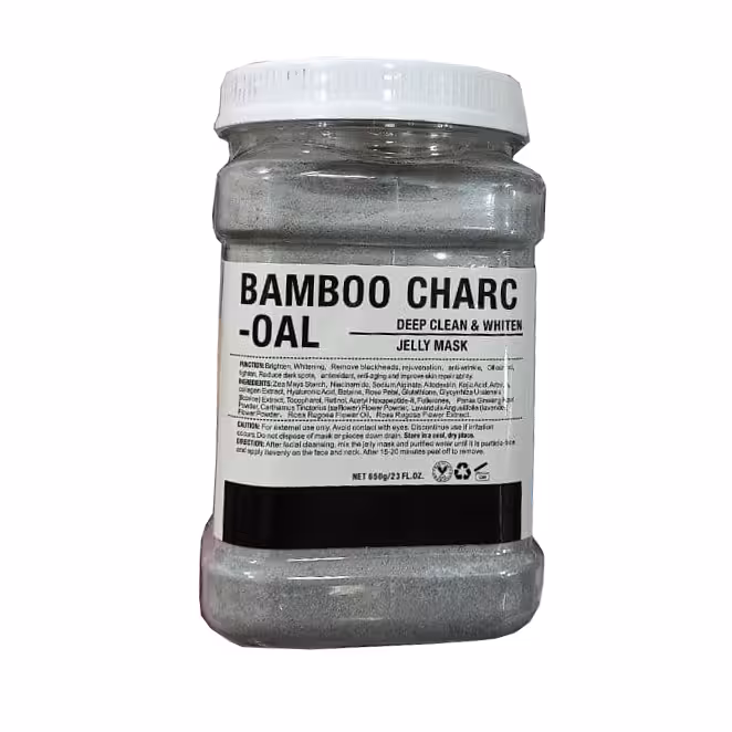 ماسک پودری هیدروژلی صورت زغال بامبو دکتر مینایر 650 گرم