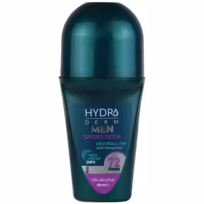 رول ضد تعریق مردانه هیدرودرم HYDRADERM مدل SPORT TECH حجم 50 میلی لیتر