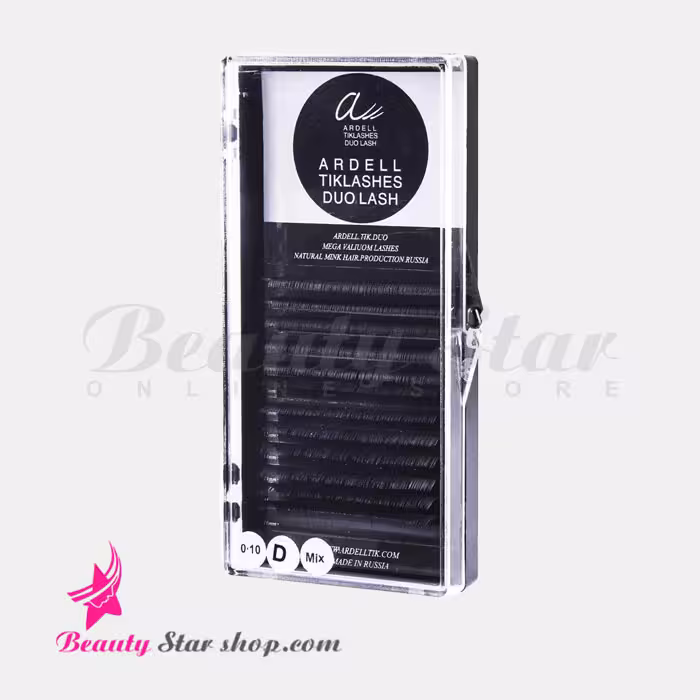 مژه والیوم 12 ردیفه آردل ضخامت 0.10 سایز میکس