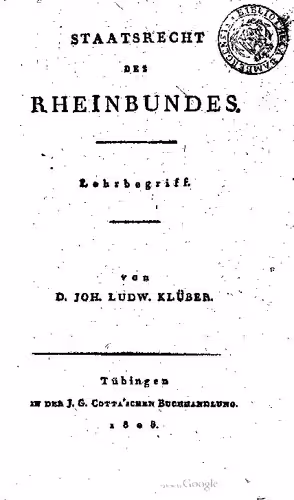خرید و دانلود نسخه کامل کتاب Staatsrecht des Rheinbundes