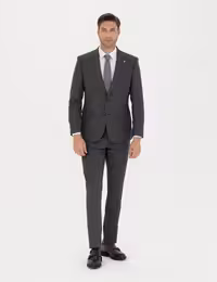 کت و شلوار مردانه خاکی ملانژ پیرکاردین