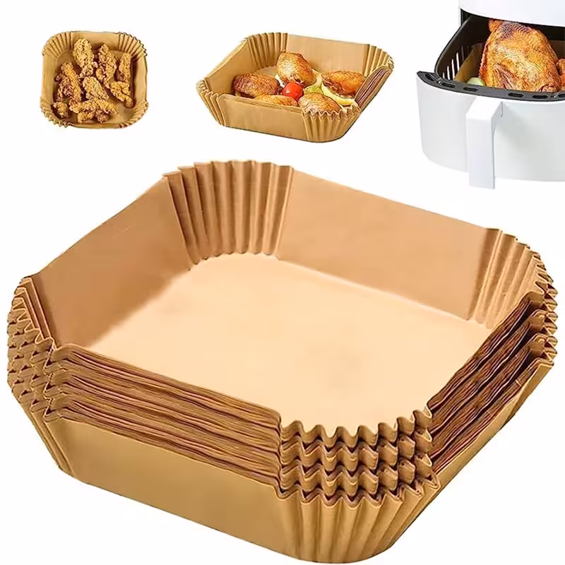 کاغذ سرخکن کیفیت بالا مربعی قطر 20cm و 100 عددی