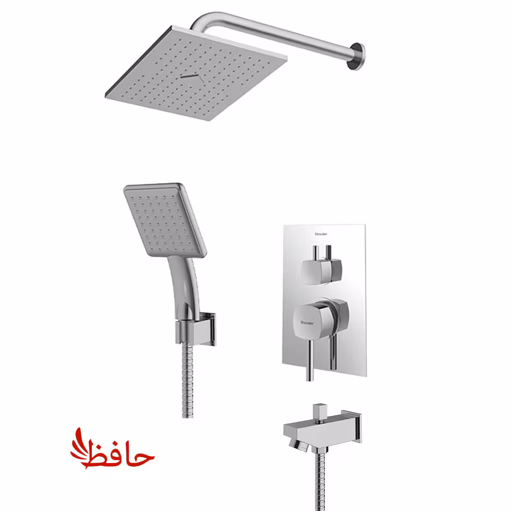 شیر حمام توکار شودر مدل رومر کروم مات تیپ 4