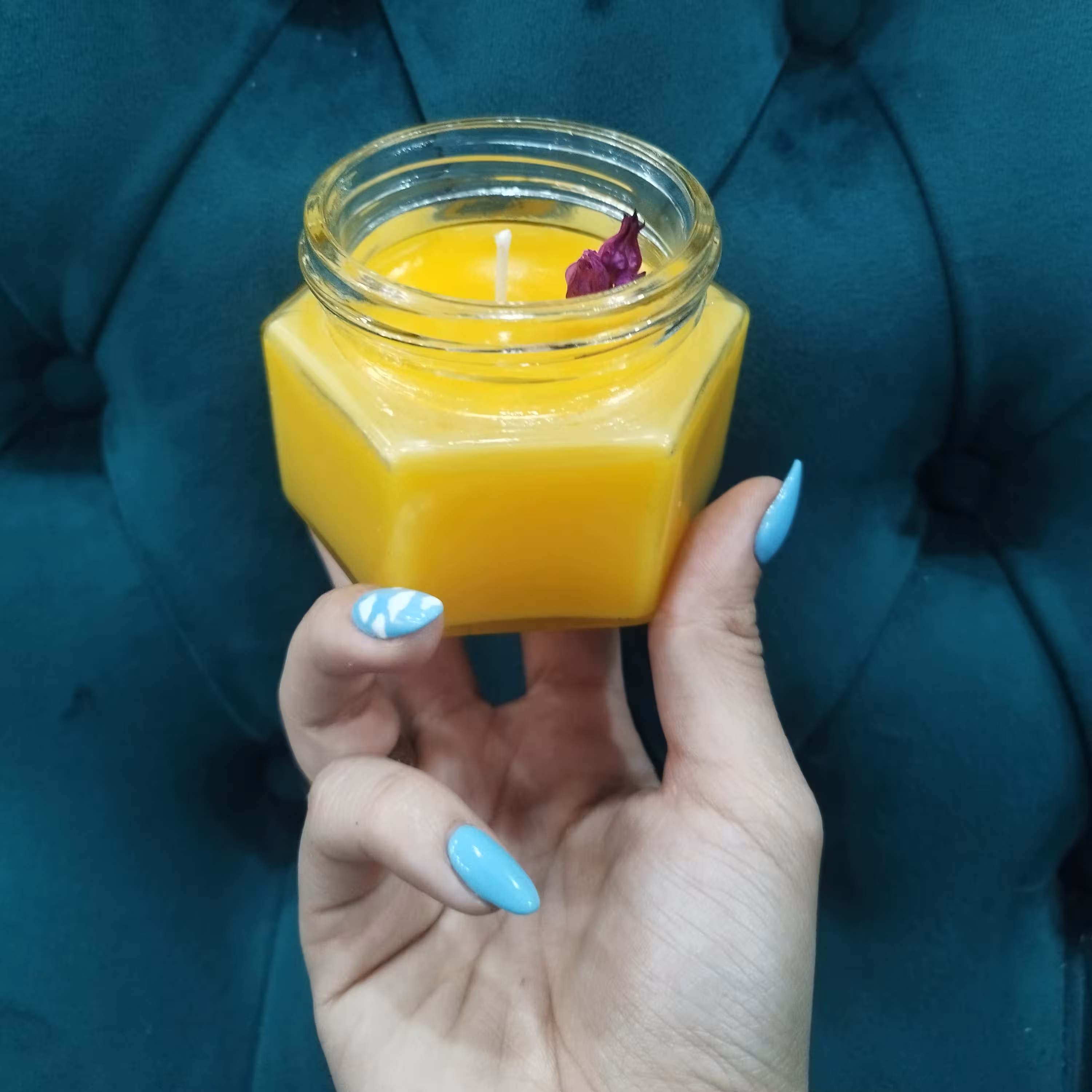 شمع چندظلعی درب دار