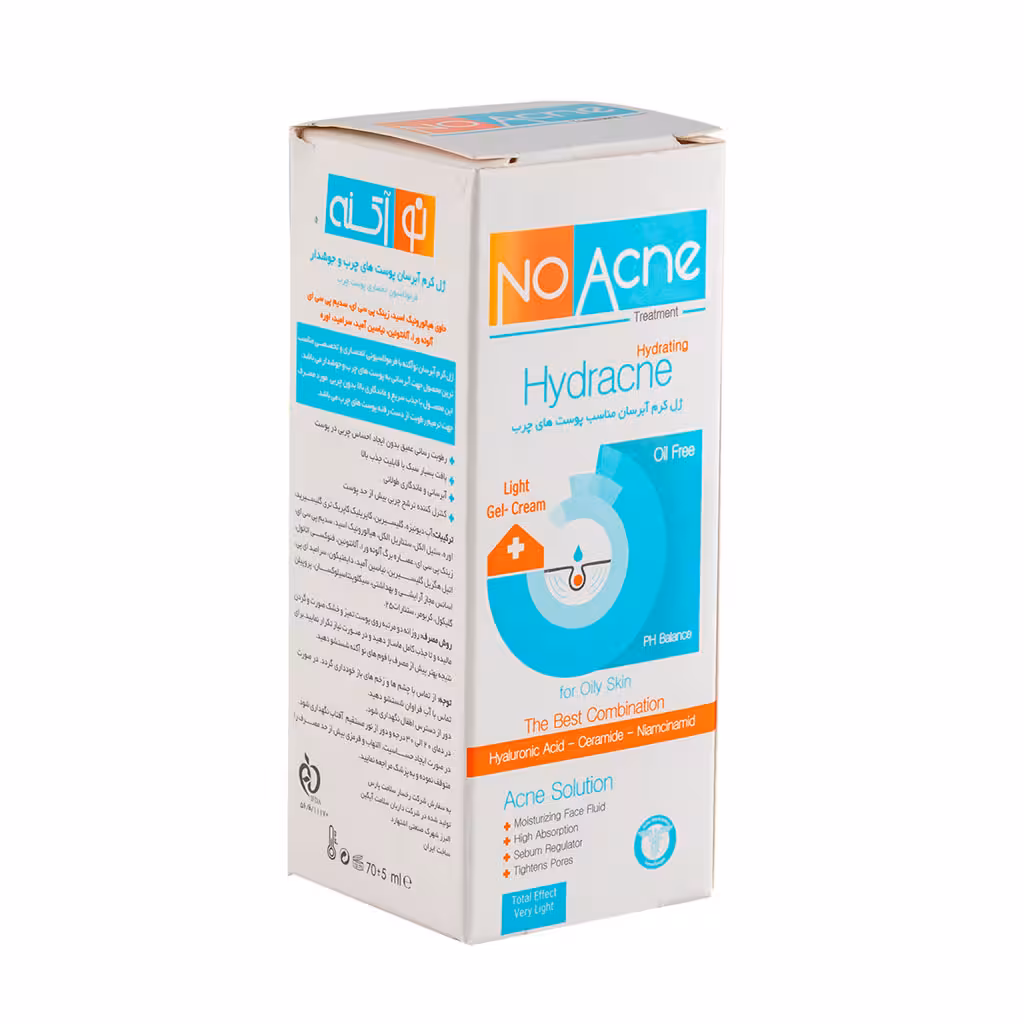 ژل کرم آبرسان نوآکنه مناسب پوست‌های چرب و جوش‌دار 70میلی لیتر | No Acne Hydracne Moisturizer For Oily Skin