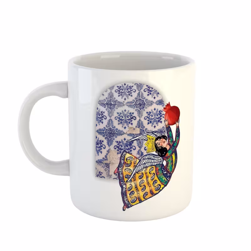 ماگ طرح قاجاری فرشته کد 03