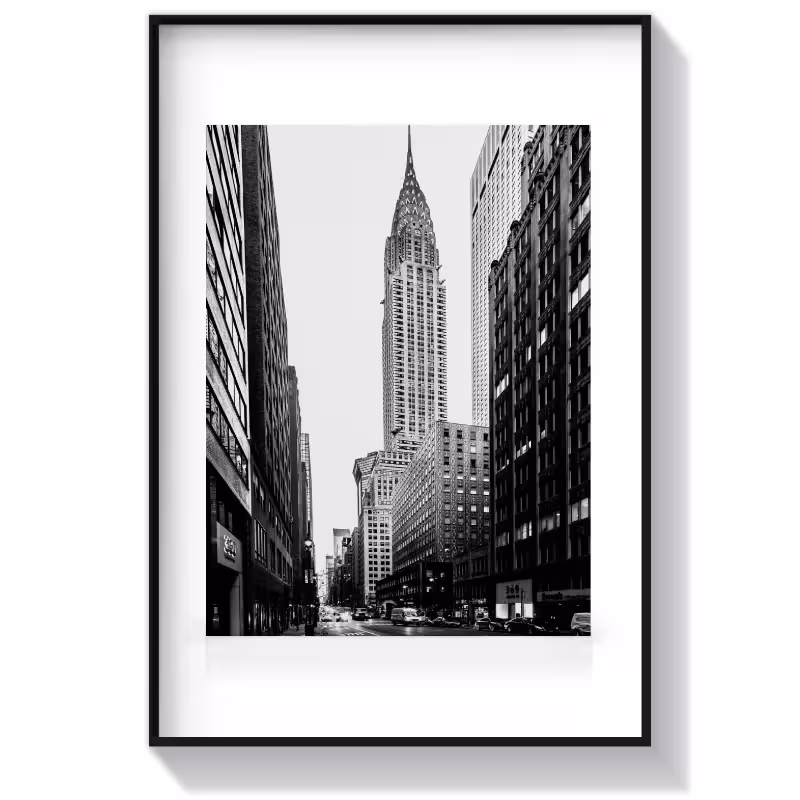 تابلو سیاه سفید طرح Streets Of New York