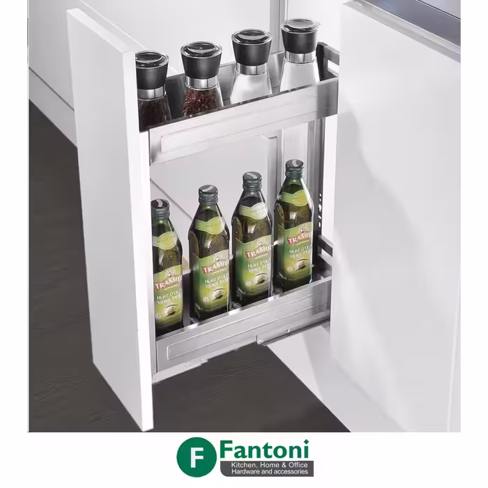 سوپر جا بطری زیر صفحه تمام استیل دو طبقه ریل از کف فانتونی مدل F041 تا F143