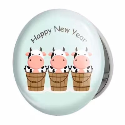 آینه جیبی خندالو طرح nanمدل تاشو کد 3416