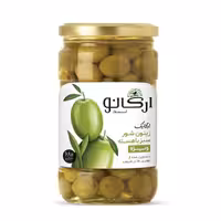 زیتون شورمشکی باهسته شیشه 470گرم ارگانو