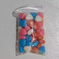 ترافل قلبی قرمز و آبی و سفید و صورتی 30 گرمی