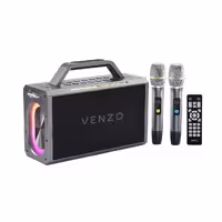 اسپیکر بلوتوثی قابل حمل ونزو مدل V51 به همراه 2 میکروفون