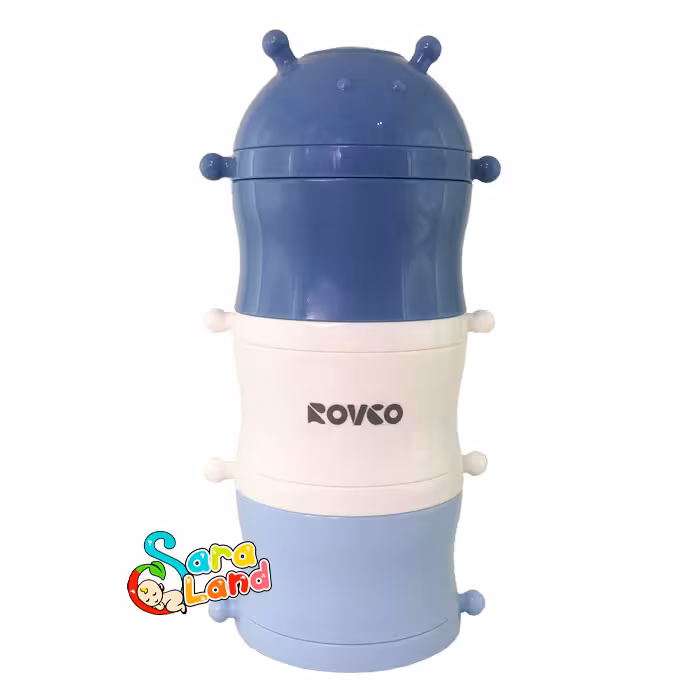 انبار غذا کودک رووکو Rovco سه طبقه کد N6012 آبی