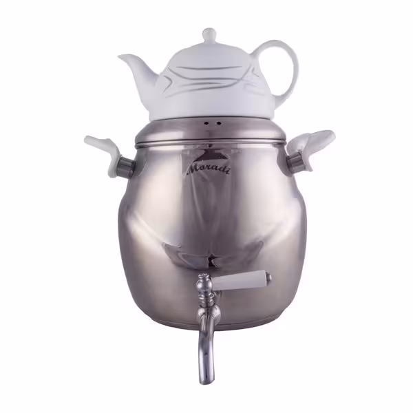 ست کتری و قوری استیل مرادی کف چدن مدل لیلیوم کد 313