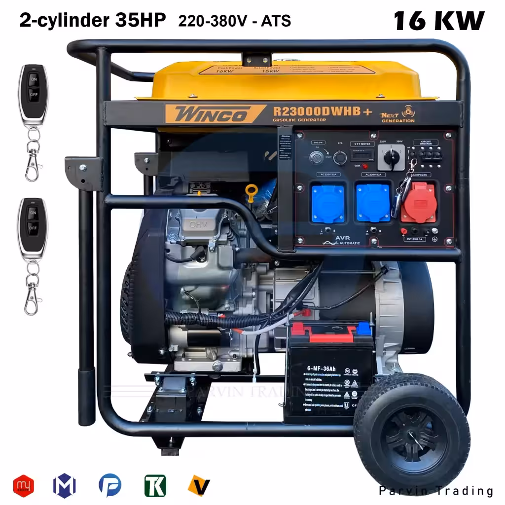 موتور برق بنزینی وینکو 16 کیلووات مدل  R23000DWHB