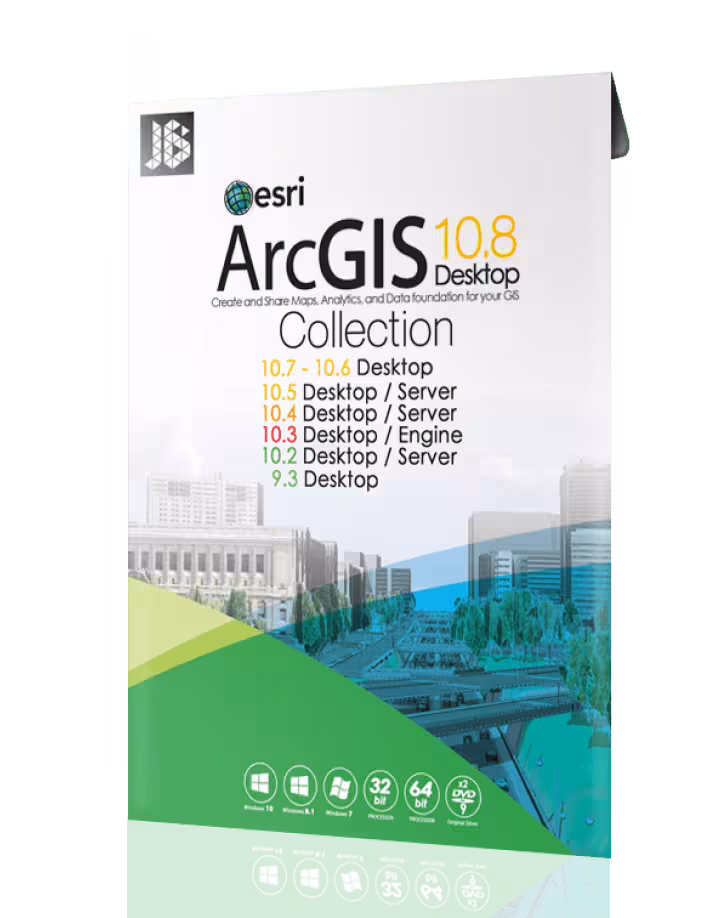 نرم افزار ARC GIS COLLECTION 10.8 نشر JB TEAM