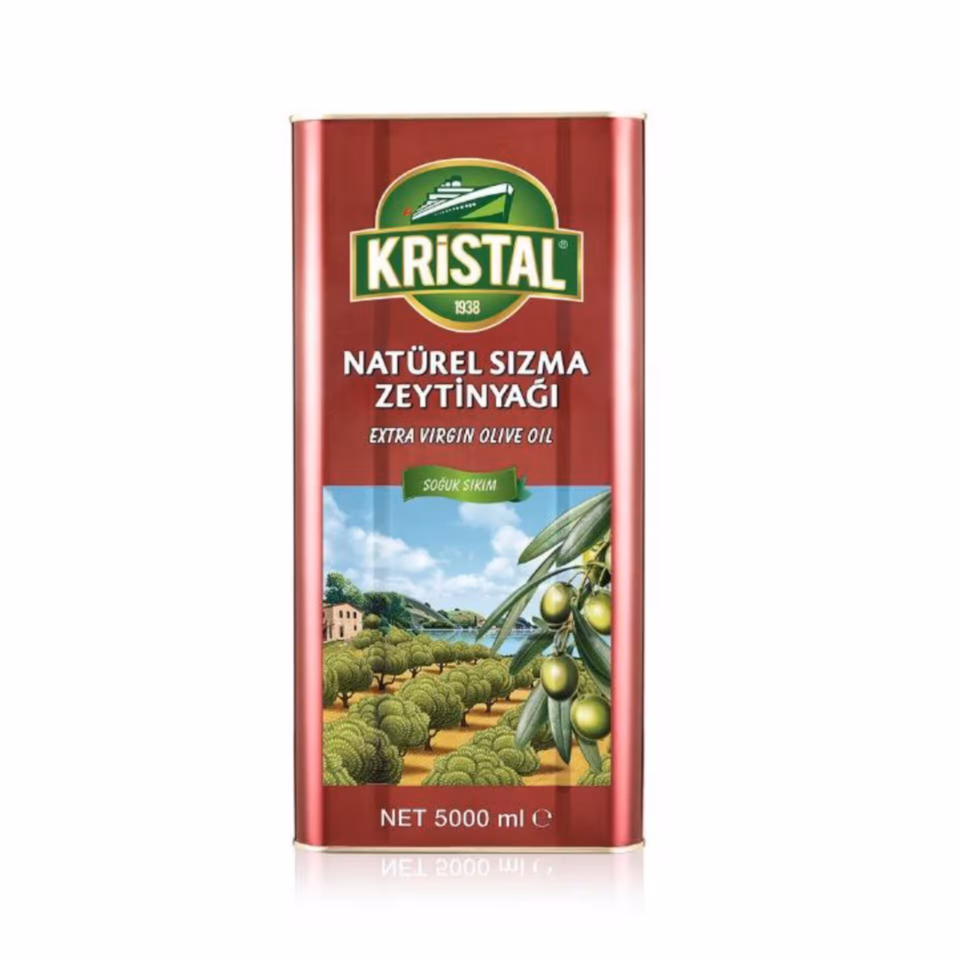 روغن زیتون کریستال KRISTAL اکسترا ورژن،ترکیه5 لیتر