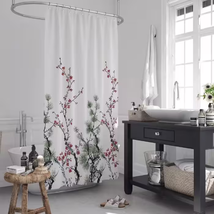 پرده حمام دلفین مدل jack-7766 سایز 180×200 سانتی متر