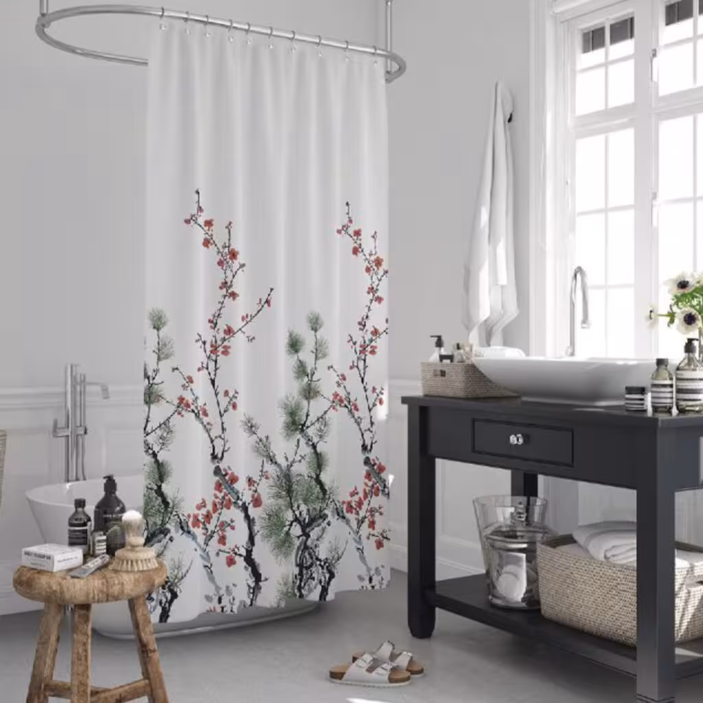 پرده حمام دلفین مدل jack-7766 سایز 180×200 سانتی متر