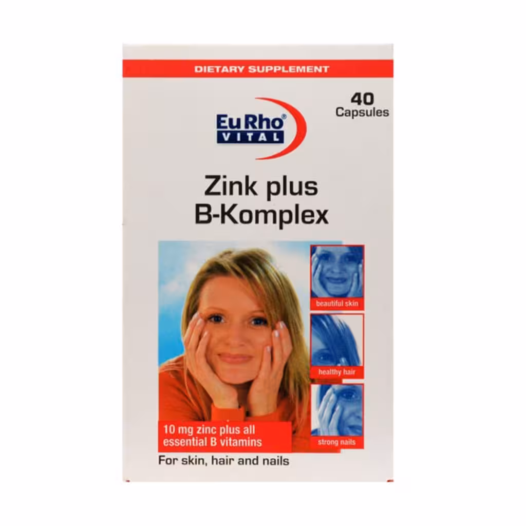 کپسول زینک پلاس (5میلی گرم) 40 عدد یوروویتال Eurho Vital