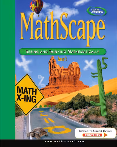 خرید و دانلود نسخه کامل کتاب MathScape: Seeing and Thinking Mathematically, Course 3, Mathematics in Motion, Student Guide (Mathscape: Seeing and Thinking Mathematically)