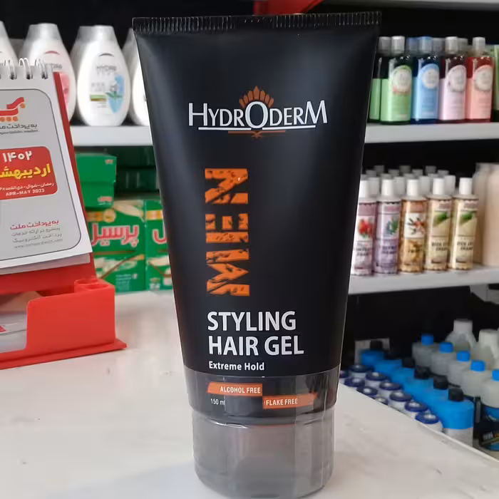 هیدودرم ژل موی سر بسیار قوی مردانه فاقد الکل