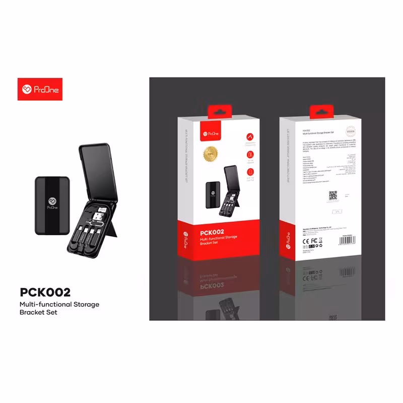 کابل تبدیل USB-C به USB-C / لایتنینگ / USB / microUSB پرووان مدل PCK002 طول 0.28 متر