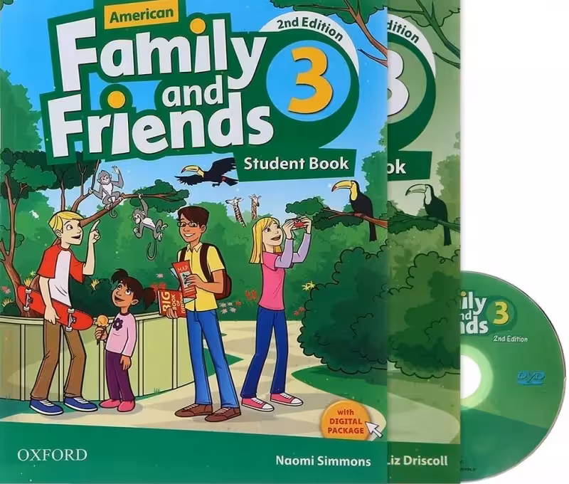 امریکن فمیلی اند فرندز 3 | کتاب انگلیسی American Family and Friends 3 (سایز رحلی)