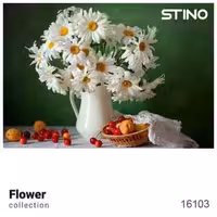 پازل شیشه ای استینو 260 تکه طرح گل (کد 16103)،(باجعبه)