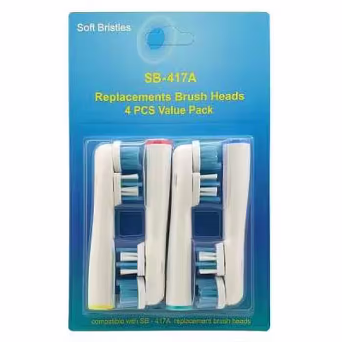سری یدک مسواک برقی مدل SB-417A بسته 4 عددی