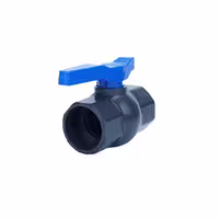 شیر توپی upvc چسبی یک تیکه ویسپار
