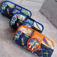 جامدادی سه قسمتی فضانورد هلوگرامی