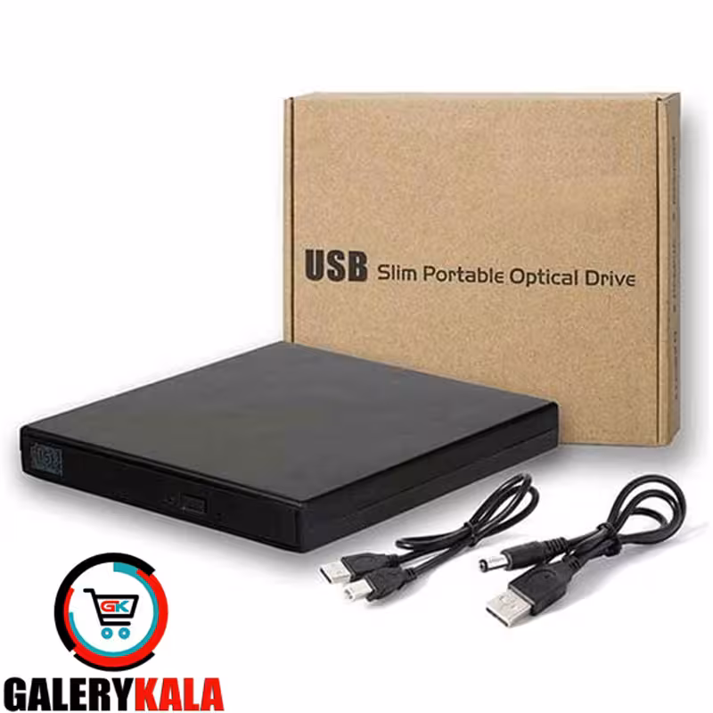 باکس دی وی دی اکسترنال لپ تاپ USB2 اسلیم 9.5mm