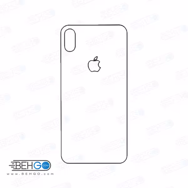 برچسب پشت آیفون Xs مکس محافظ پشت رنگی و اکلیلی گوشی Apple iphone Xs max Back Protector