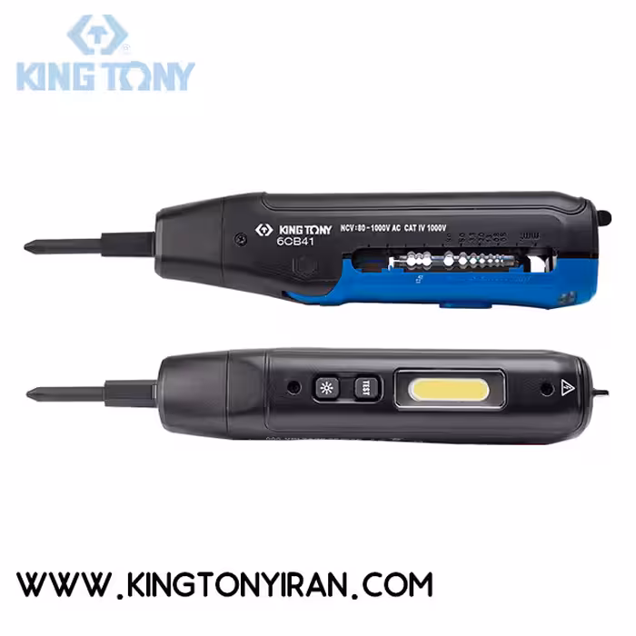 6CB41 – انبر سيم لخت کن – تستر ولتاژ   9 کاره کينگ توني