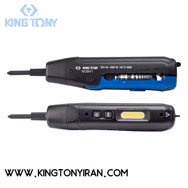 6CB41 – انبر سيم لخت کن – تستر ولتاژ   9 کاره کينگ توني