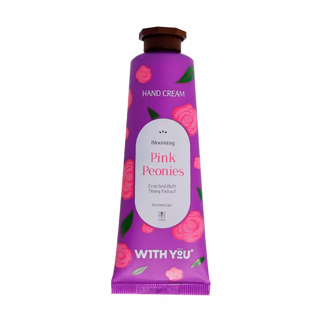 کرم مرطوب کننده دست ویت یو حاوی عصاره گل پیونی | With You Pink Peonies Hand Cream