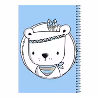 دفتر مشق 80 برگ اس جی مدل خرس سرخپوست