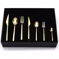 سرویس قاشق و چنگال 12 نفره 84 پارچه برند KB SOLINGEN اصل آلمان (‌ طلایی )